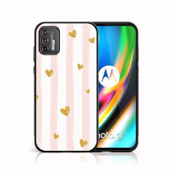 MY ART Silikónový kryt Motorola Moto G9 Plus HEARTS (006)