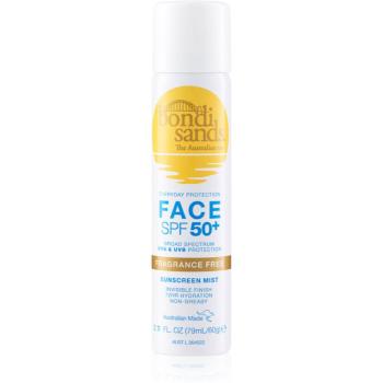 Bondi Sands SPF 50+ Face Fragrance Free védő permet az arcra SPF 50+ 60 g