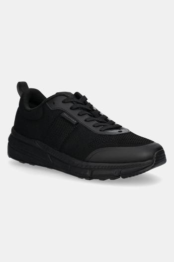 Tenisky Tommy Hilfiger LIGHTWEIGHT MODERN KNIT RUNNER čierna farba, FM0FM05326
