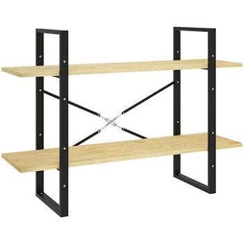 Shumee s 2 policami 100 × 30 × 70 cm masívna borovica, 806472