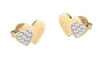 Guess Pôvabné pozlátené náušnice s kryštálmi Studs Party JUBE02174JWYGT/U