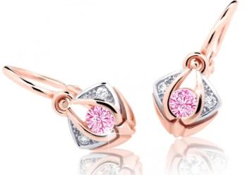 Cutie Jewellery Krásne detské náušnice z ružového zlata C2217-10-X-4 ružová
