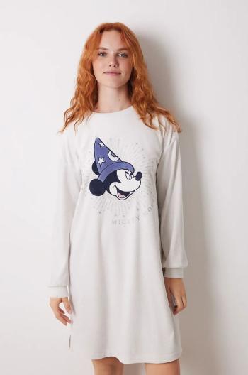 Nočná košeľa women'secret MICKEY dámska, šedá farba, 4448053