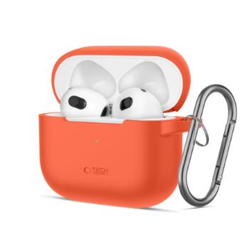 Tech-Protect Silicone Hook puzdro na Apple AirPods 3, oranžové