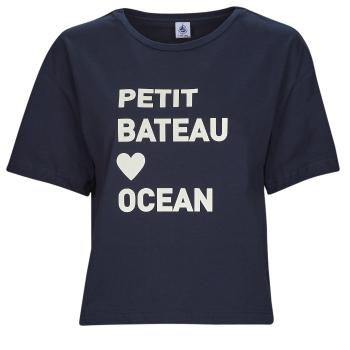 Petit Bateau  A06TM04  Tričká s krátkym rukávom Námornícka modrá