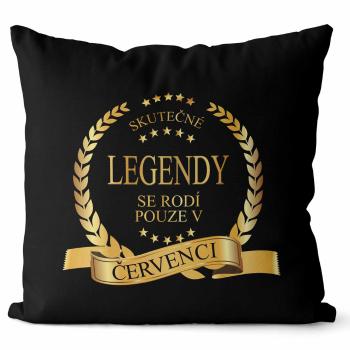 Polštář Skutečné legendy – měsíce (Velikost: 40 x 40 cm, Měsíc: 07 – Červenec)