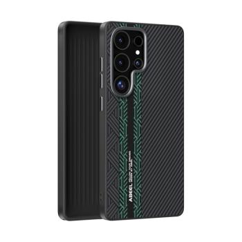 ABEEL RELIEF Ochranný kryt pre Samsung Galaxy S25 Ultra 5G BLACK GREEN