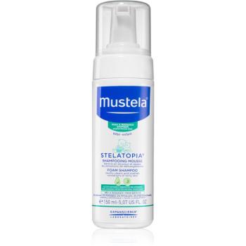 Mustela Bébé Stelatopia penový šampón pre deti od narodenia 150 ml