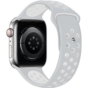 Eternico Sporty na Apple Watch 42 mm/44 mm/45 mm  Cloud White and Gray (AET-AWSP-WhGr-42)