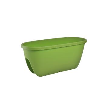 Gardenico Balkónový kvetináč na zábradlie Balconia OVI zelená, pr. 60 cm
