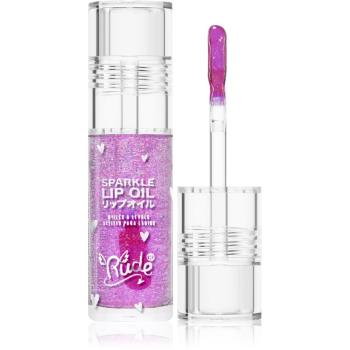 Rude Cosmetics Manga Collection Sparkle Lip Oil tónovací olej na pery s hydratačným účinkom odtieň Grape 4 g