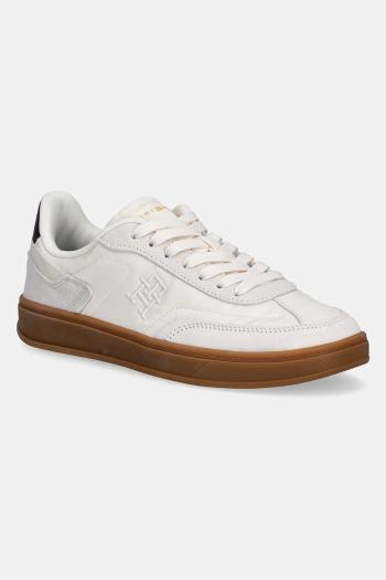 Tenisky Tommy Hilfiger TH HERITAGE SNEAKER dámske, biela farba, FW0FW08643