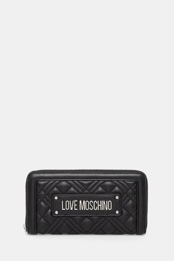 Peňaženka Love Moschino dámska, čierna farba, JC5600PP0MLA000B