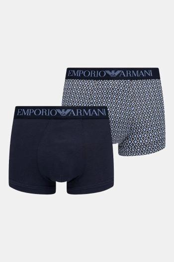 Boxerky Emporio Armani Underwear 2-pak pánske, tmavomodrá farba, 111210 4F504