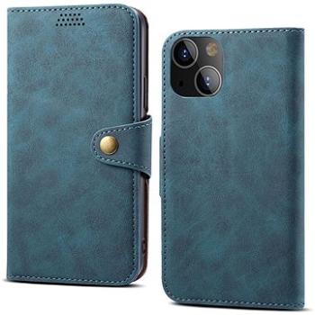 Lenuo Leather flipové puzdro pre iPhone 14 Plus, modré (348345)