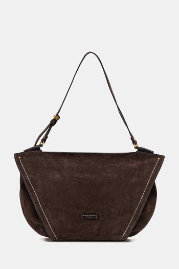 Semišová kabelka Gianni Chiarini BLOOM hnedá farba, BS.12037.CM