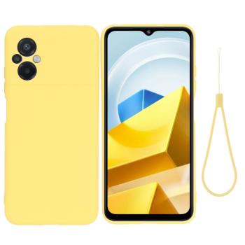 RUBBER Ochranný kryt pre Xiaomi Poco M5 žltý