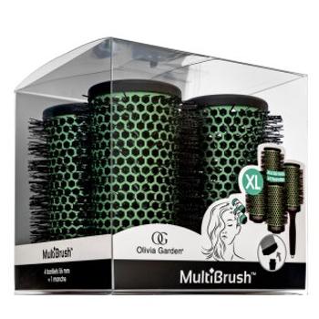 Olivia Garden MultiBrush Set 4 x 56 mm kefa na vlasy