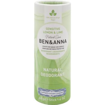 BEN&ANNA Sensitive Lemon & Lime tuhý dezodorant 40 g