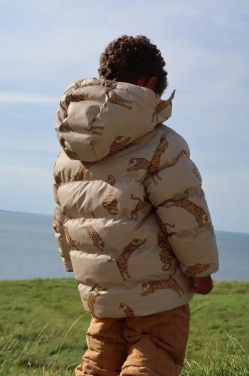 Detská bunda Konges Sløjd ACE RAIN JACKET hnedá farba, KS101200