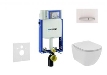 GEBERIT - Kombifix Set predstenovej inštalácie, klozetu a dosky Ideal Standard Tesi, tlačidla Sigma50, Rimless, SoftClose, alpská biela 110.302.00.5 NE8