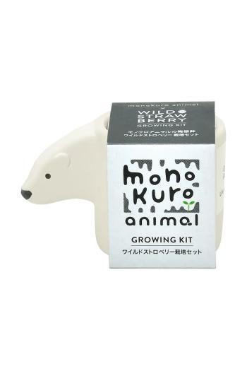 Sada na pestovanie rastlín Noted Monokuro Animals Polar Bear biela farba