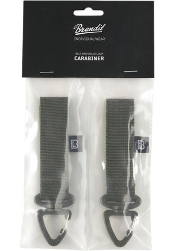 Brandit Belt and Molle Loop Carabiner 2 Pack olive - UNI