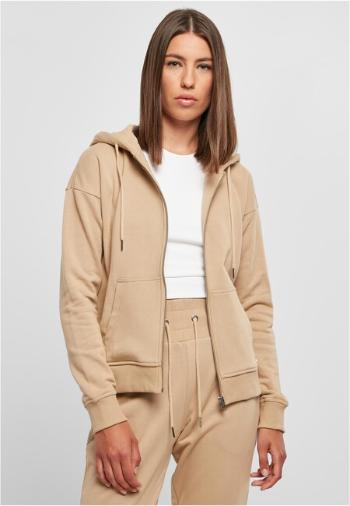 Urban Classics Ladies Organic Terry Zip Hoody unionbeige