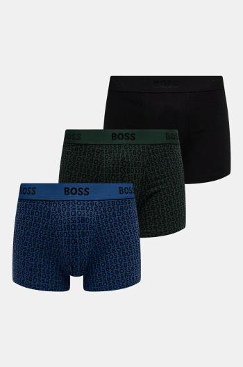 Boxerky BOSS 3-pak pánske, čierna farba, 50524595