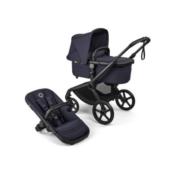 BUGABOO Kočík kompletný Fox 5 Renew - Black / Deep indigo-Deep indigo