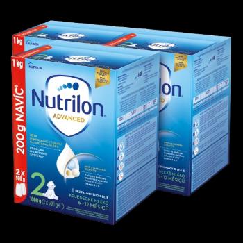 NUTRILON Advanced 2, Pokračovacie dojčenské mlieko 3 x 1000 g
