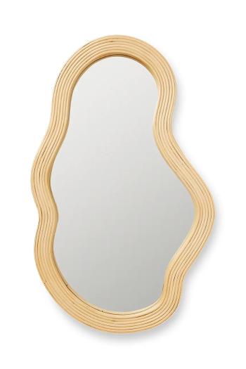 Nástenné zrkadlo ferm LIVING Pond Mirror M béžová farba