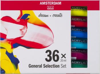 Amsterdam General Selection Sada akrylových farieb 36 x 20 ml