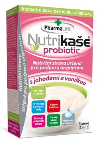 NUTRIKAŠE PROBIOTIC s jahodami a vanilkou, 3 x 60 g