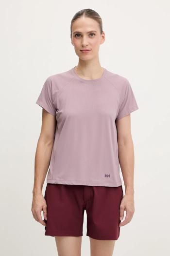 Športové tričko Helly Hansen SHINE SOLEN ružová farba, 49577