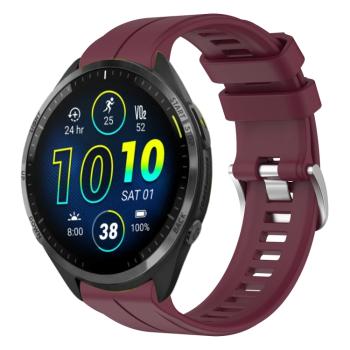 SILICONE Vymeniteľný remienok pre Garmin Forerunner 965 bordový
