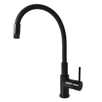 RAV Slezák RAV Slezák - Vodovodná batéria drezová s flexibilným ramienkom SEINA čierna matná, Farba: čierna matná, Rozmer: 1/2&#39;&#39; SE919.5/10CMAT