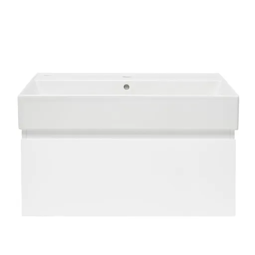 Kúpeľňová skrinka s umývadlom SAT B-WAY 79x30x45 cm biely lesk BWAY80WU2