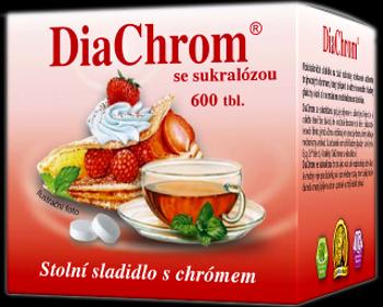 DIACHROM so sukralózou 600 tabliet