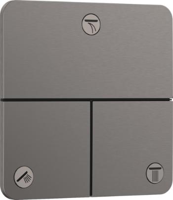 Ventil Hansgrohe ShowerSelect Comfort Q bez podomietkového telesa kartáčovaný čierny chróm 15587340