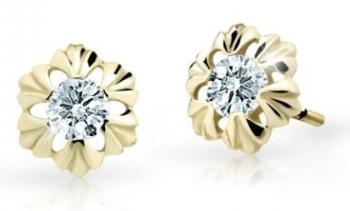 Cutie Jewellery Zlaté detské náušnice C2213-30-X-1 biela