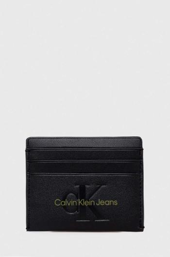 Puzdro na karty Calvin Klein Jeans čierna farba,K60K611987