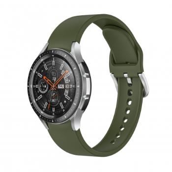 Bstrap Silicone remienok na Samsung Galaxy Watch 4 / 5 / 5 Pro / 6, olive green (SSG017C09)