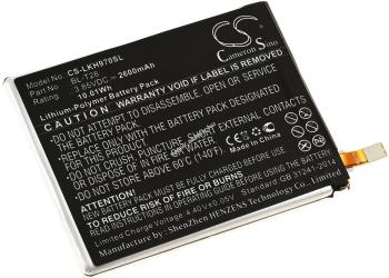 Helyettesítő mobiltelefon, okostelefon akku LG Q7 Dual SIM, Q7 Plus, Q7 Dual SIM TD-LTE 2600mAh Li-Polymer