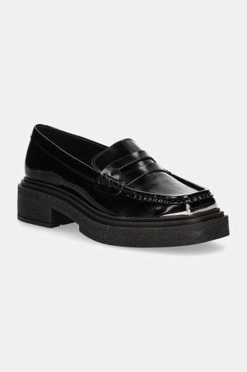Mokasíny Steve Madden Charming dámske, čierna farba, na platforme, SM11003223