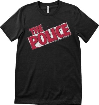 The Police Tričko Distressed Logo Unisex Black S