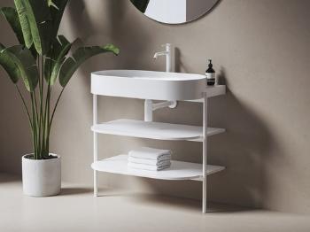 Konštrukcia bez umývadla Ravak Yard 86,8x76,5x49,5 cm biela matná mat D80000E006