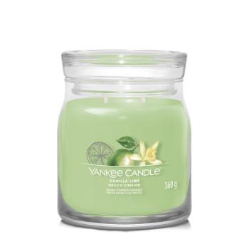 YANKEE CANDLE 1630670E VANILLA LIME STREDNA SVIECKA SIGNATURE 368G