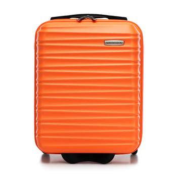 kabinový kufor ABS s rebrovaním, oranžová 56-3A-315-55