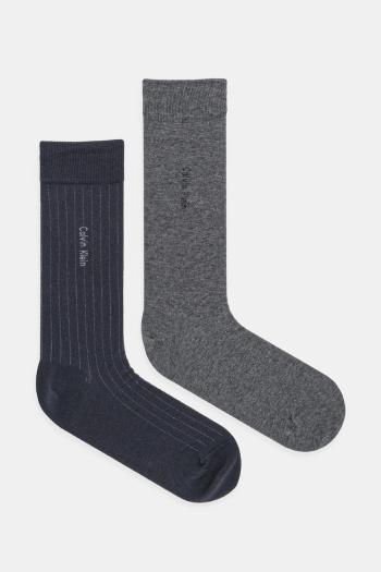 Ponožky Calvin Klein 2-pak šedá farba, 701235970